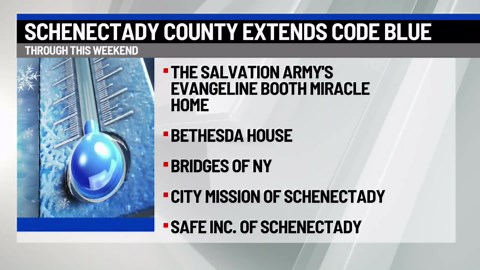 Schenectady County extends Code Blue alert through weekend