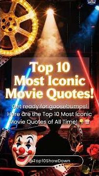 Top 10 Most Iconic Movie Quotes of All Time! 🎞️🎬🍿👇