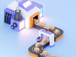 Factory Process 3D Animation
