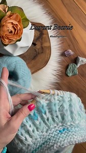 Durant Beanie knitting pattern. Love dreamy blue yarn colors 🦋What color is your favorite? #knitters #knittingpatterns #handknitting #knitting_inspiration #knits | JANA • Rosehip Lane