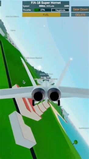 Roblox Fighter Jet in Flight Simulator #roblox #landing #flying #airplane