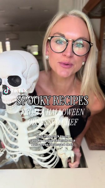 Spooky Recipe Series from a Halloween obsessed chef - Season of the Witch Salad Full recipe below ⬇️ “Season of the Witch” Salad 1 package mixed greens (make sure you get one with purple mixed in) 1 package of ready to eat beets 1 package blackberries 2 plums - pitted and sliced 2 avocados - pitted and sliced 1 large log blueberry or cranberry goat cheese 1/2 cup candied pecans 3 tablespoons balsamic vinegar 1/4 cup extra virgin olive oil 1 tablespoon maple syrup 1 teaspoon Dijon mustard Kosher