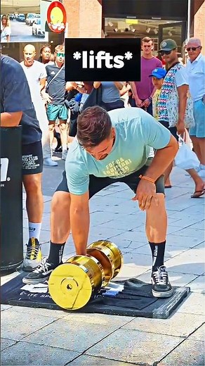 Lifting Heaviest Dumbbell Ever Challenge 😳 (@hissy.0/TT)