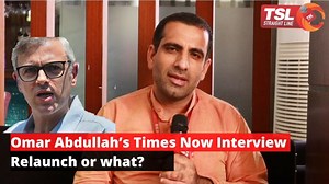 37K views · 1.2K reactions | Omar Abdullah’s Times Now Interview? Relaunch or what? Syed Junaid | The Straight Line | Facebook