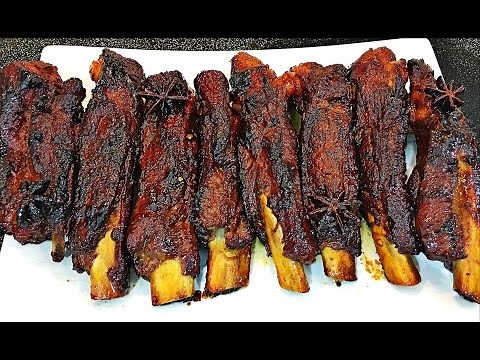 Honey Glazed Ribs Recipe - Sticky pork ribs (oven baked ribs / roasted ribs)