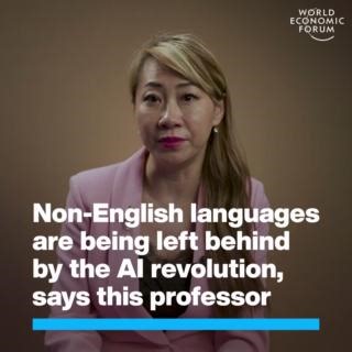 AI chatbots are reinforcing the dominance of English language online. This researcher wants to change that. Learn more about AI and the future of work: https://ow.ly/b7jS50Q80jI The Hong Kong University of Science and Technology - HKUST | World Economic Forum
