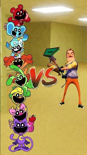 Smiling Critters VS Hello Neighbor #shorts #smilingcritters #helloneighbor