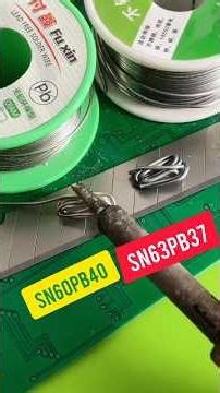 soldering lead sn/pb ratios performance test. #satisfying #diyelectronics #solderinglead