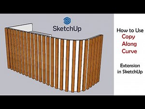 Copy Along Curve Extension in Sketchup