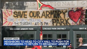 Edgewater residents push city to start 'unwinding' Broadway Armory migrant shelter