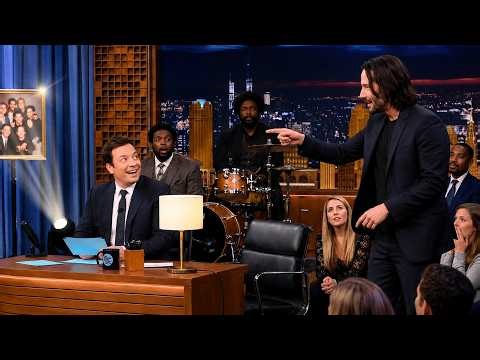 Jimmy Fallon FROZEN After Keanu Reeves Stops Interview Mid-Show Over THIS Old Photograph