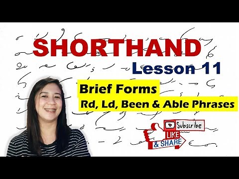 HOW TO WRITE STENO SHORTHAND? LESSON 11