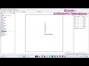 Kturtle arithmetic oper | Learn basic coding in Kturtle | Coding with Kturtle | Kturtle tutorials