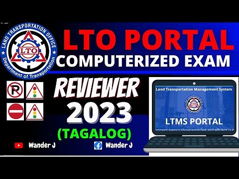 LTO PORTAL EXAM REVIEWER (COMPUTERIZED EXAM) - (TAGALOG) | LTO PORTAL NEW EXAM PROCESS