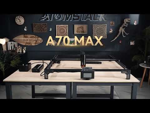 AtomStack A70 Max Laser Machine Equiped with F60 Air Assist Kit