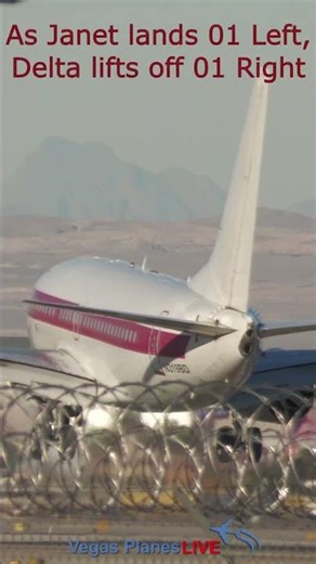 AREA 51's Secret Shuttle Lands in Vegas! Rare Janet 737-600 Spotted! #Janet #lasvegas #aviation