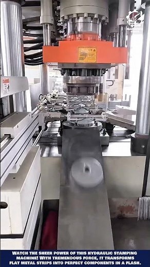 Automated press machine creates precision metal parts in a flash for mass production #innovation