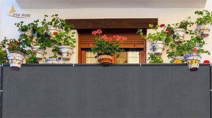 LOVE STORY 3' x 10' Balcony Privacy Screen Fence Cover Mesh for Deck Patio Porch Railing, Sand - Walmart.com