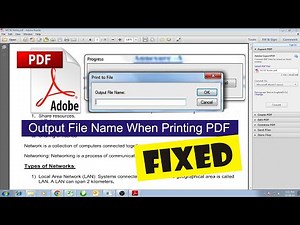 PDF Asking for Output File Name Error Fixed