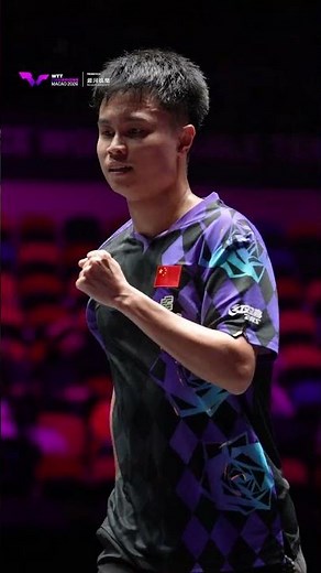 A well-fought win for Zhou Qihao against the No. 7 seed Dang Qiu 💥#WTTMacao #TableTennis