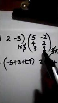 Multiplication of a 1 × 3 matrix with a 3 × 2 matrix. #matrices