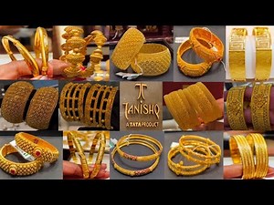 Lightweight Tanishq Gold Traditional Bangles | New Collection | Prices & Designs