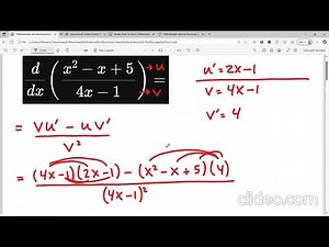 Differentiate rational functions : Khan Academy