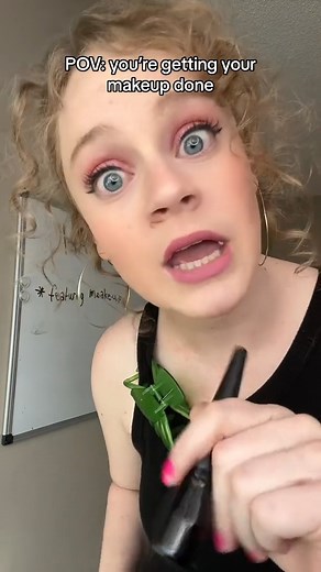 #makeup #makeupartist #pov #parody #satire #fyp #comedy #comedyskit #asmr #makeuptutorial #makeupart | Caroline