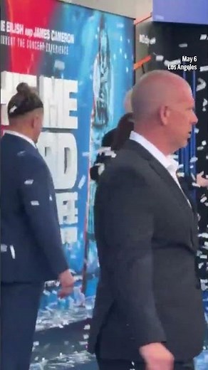 Billie Eilish premieres film with James Cameron — and confetti