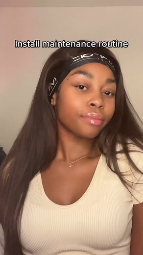 This is how I keep my installs in for 6 days (as a gym babe that sweats a lot) #fyp #foryou #wiginstall #babyhairs #maintenance
