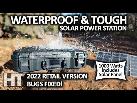 TOUGH WATERPROOF 1000w Solar Generator! Montek X-1000 Lithium Power Station Review