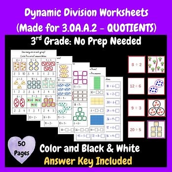 Dynamic 3rd Grade Division Activities (No Prep): Achieving 3.OA.A.2