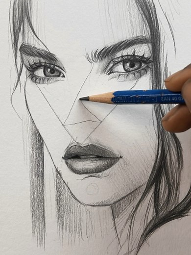 643K views · 3.8K reactions | How to draw nose  easy trick #sketch #pencildrawing #painting #artwork | Vkartbox | Facebook