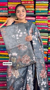26K views · 263 reactions | Soft Crushed Tussur Scallop Border Sarees...