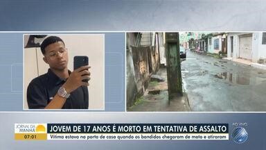 Jovem de 17 anos é morto em tentativa de assalto