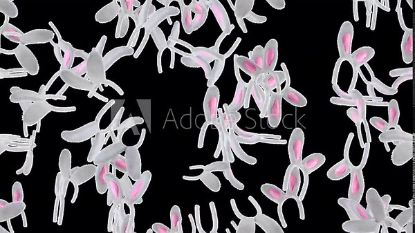 Bunny ears Easter loop tile swirling with alpha. This 3d animation with an alpha channel is loopable and tileable.
