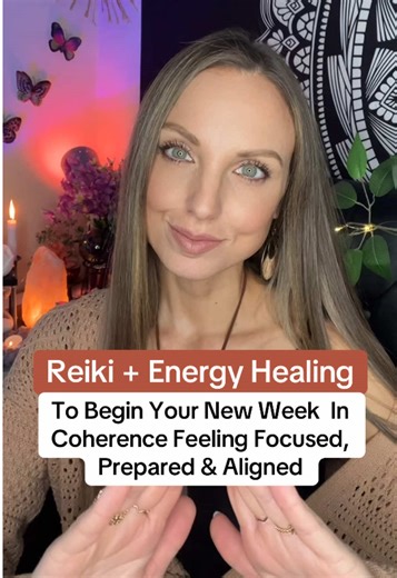 Reiki Energy Healing To Begin Your New Week In Coherence Feeling Focused, Prepared & Aligned 🌻🌸👐🏽 #reikienergy #energyhealer #nervoussystemhealing #nervoussystem #newweeknewgoals