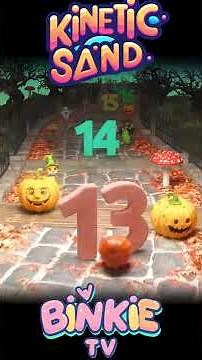 🔢🕸️ Count 1 to 100 in a Spooky Halloween Adventure with Kinetic Sand and Pumpkin Bowling Ball Binkie