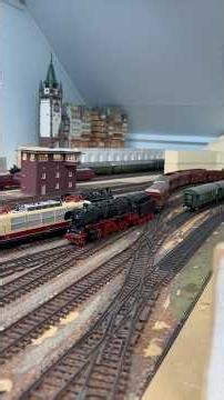 A coaltrain entering the station. #märklin #modelleisenbahn #modeltrains #railway #dampflok #rail