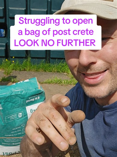 How to Open a Bag of Post Crete Easily
