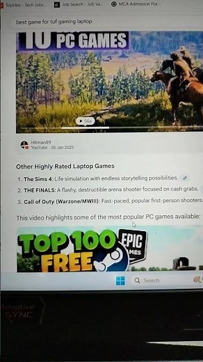 Top 10 games for laptop 💻 #techfixnexus #smartphone #computereducation #windows