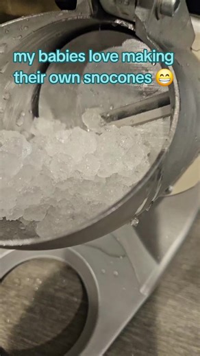 This is really fun to do with the grandbaby's.They love making their own little.Snow cones that warm weather will be here before you know it.If you're a snow cone lover, you might consider grabbing you one of these because they've a lot of money! #Snocones #SnoconeMachine #fyf