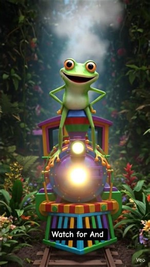 YouTube Se Seekha Driving 🤣 | Funny Animal Train Story 🚂🐸#short #moral #hindishorts #funnyshorts