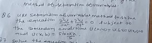 Use separation of variables to solve Laplace’s equation\frac... | Filo