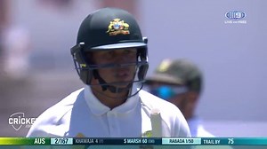 Like Cricket Network for some great highlights videos! What an outstanding delivery from Kagiso Rabada to bowl Usman Khawaja! | Cricket Network