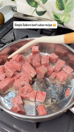 Saikoro wagyu beef cubes recipe #cooking #asmr #mukbanginternational #foodiechronicles #easyrecipe