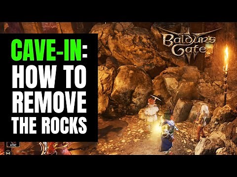 How to remove CAVE-IN Rocks at Grymforge in Baldur's Gate 3