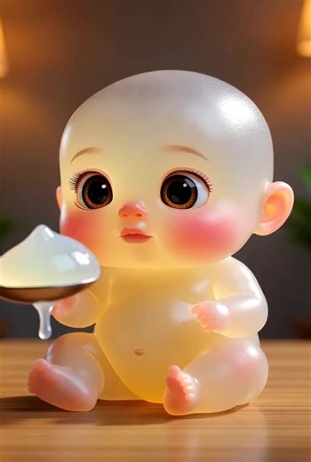 Lychee Eating ASMR #MirchiBaby #MirchiEating #CuteAI #AIVideo #CuteTikTok