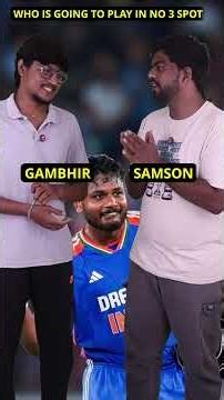 Is Samson 🥶 Ready🥵 for the No.3 Pressure❓🔥🏏#tamil #viratkohli #sanjusamson #india #cricket #gambhir