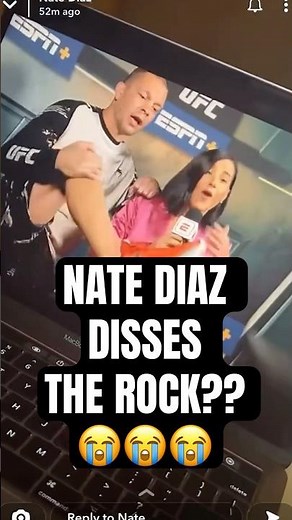 Nate Diaz DESTROYS The Rock's New Shoe Line During UFC Interview!